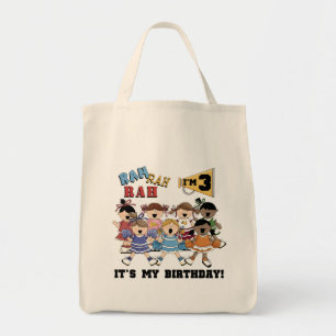 Cheerleader 3rd Birthday T-shirts and Gifts Tote Bag