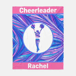 Cheerleader Abstract Fleece Blanket