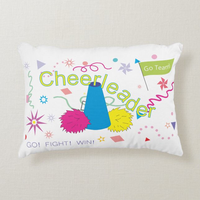Cheerleader  accent pillow (Front)