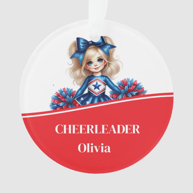 Cheerleader Acrylic Ornament (Front)