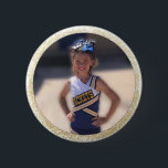 Cheerleader Add Photo 2 Inch Round Button<br><div class="desc">Customize this button by adding your photo of your favourite cheerleader... .</div>