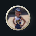 Cheerleader Add Photo 2 Inch Round Button<br><div class="desc">Customize this button by adding your photo of your favourite cheerleader... .</div>