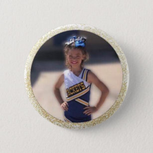 Cheerleader Add Photo 2 Inch Round Button