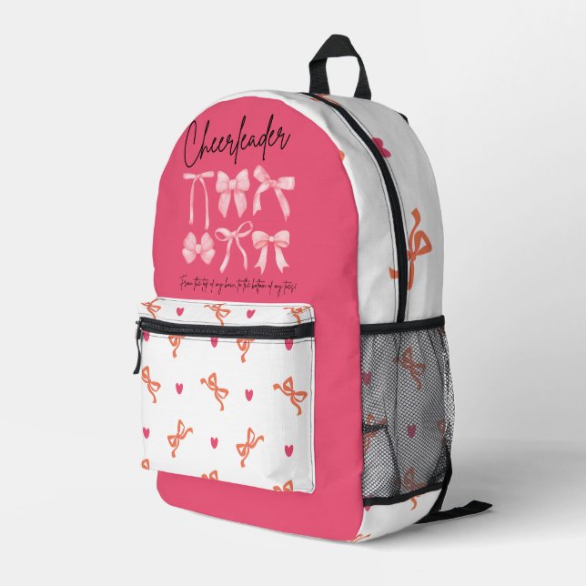 Cheerleader Backpack From Bow to Toe (Back Corner Right)