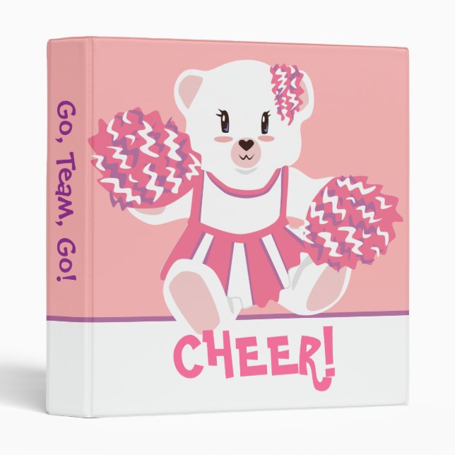 Cheerleader Bear Binder (Front/Spine)