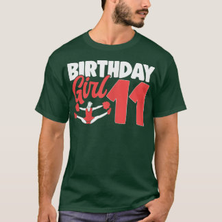 Cheerleader Birthday Cheer Girl Cute Cheerleading T-Shirt
