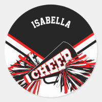 📣 Cheerleader -  Black, Red and White