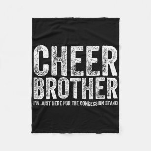 Cheerleader Brother Cheerleading Cheer Brother Fleece Blanket