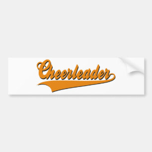 cheerleader bumper sticker