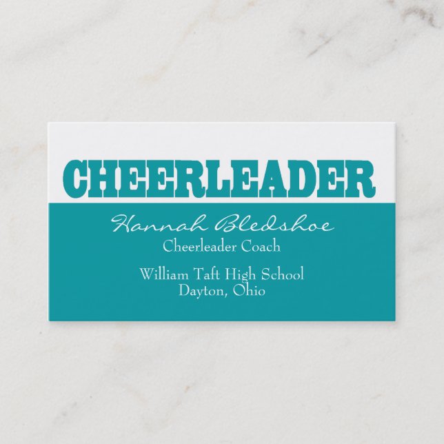 Cheerleader Business Card (Front)