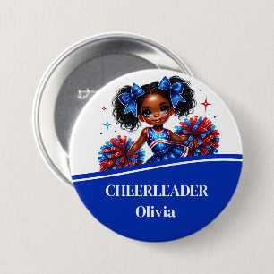 Cheerleader Button Pin