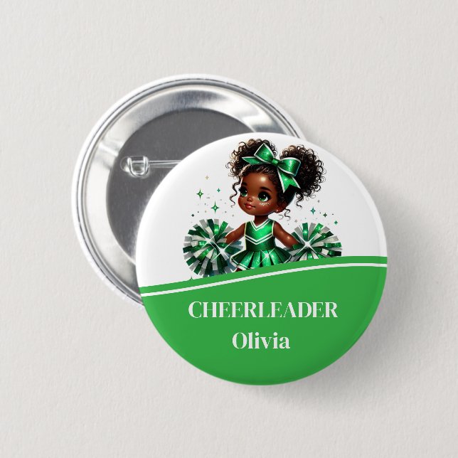 Cheerleader Button Pin (Front & Back)