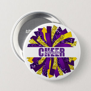 Cheerleader Button Pin