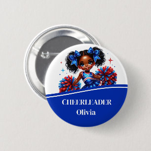 Cheerleader Button Pin