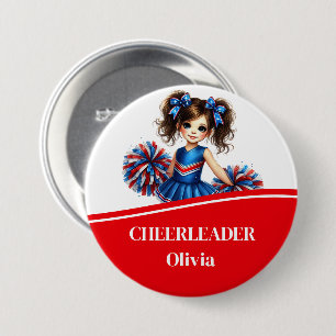 Cheerleader Button Pin