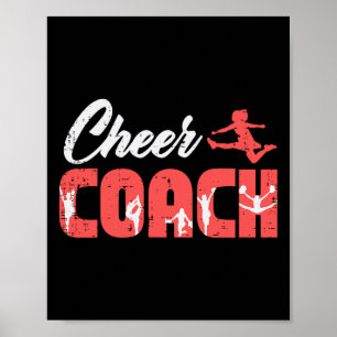 Cheerleader Cheer Coach Cheerleading Team Trainer Poster