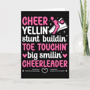 Cheerleader Cheerleading Cheer  Card
