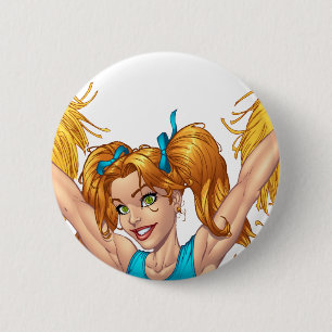 Cheerleader Cheerleading Customizable Stuff 2 Inch Round Button