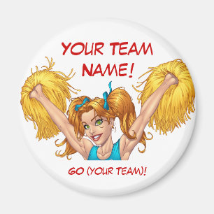 Cheerleader Cheerleading Customizable Stuff Magnet