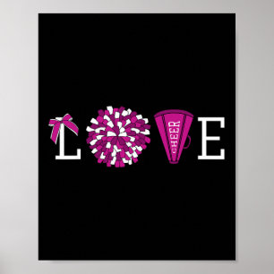 Cheerleader Cheerleading Graphic Poster