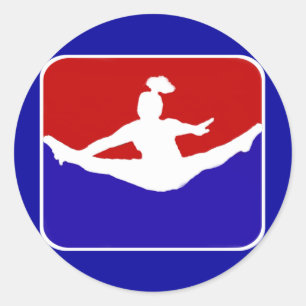Cheerleader Classic Round Sticker