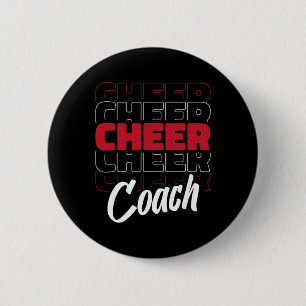 Cheerleader Coaching Cheerleading - Cheercaptain C 2 Inch Round Button