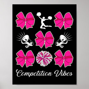 Cheerleader Competition Day For Cheer Fan Uni-kids Poster