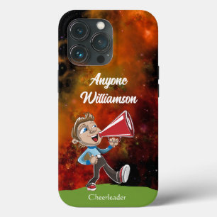 Cheerleader Cosmos Background personalize name  iPhone 13 Pro Case