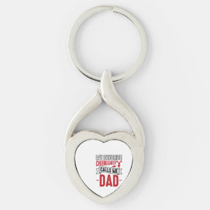 Cheerleader Dad Vintage Engraving Shirt Design_1 Keychain