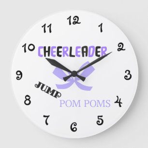 Cheerleader Dance Large Clock