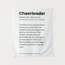 Cheerleader Definition, Cheerleading Decor Gifts Tapestry