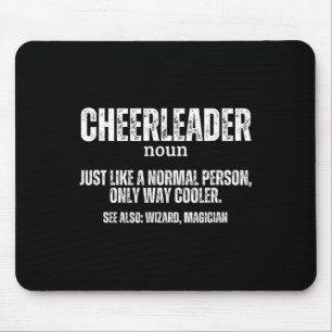 Cheerleader Definition Proud Funny Cheerleading  Mouse Pad