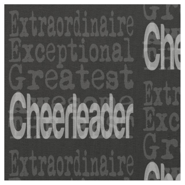 Cheerleader Extraordinaire Fabric (Close Up)