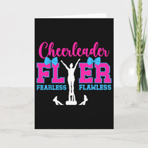 Cheerleader Flyer Fearless Flawless Cheer Flyer  Card