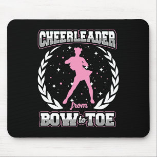 Cheerleader From Bow To Toe Cheerleading Lover  Mouse Pad