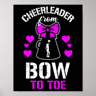 Cheerleader From Bow To Toe Poster