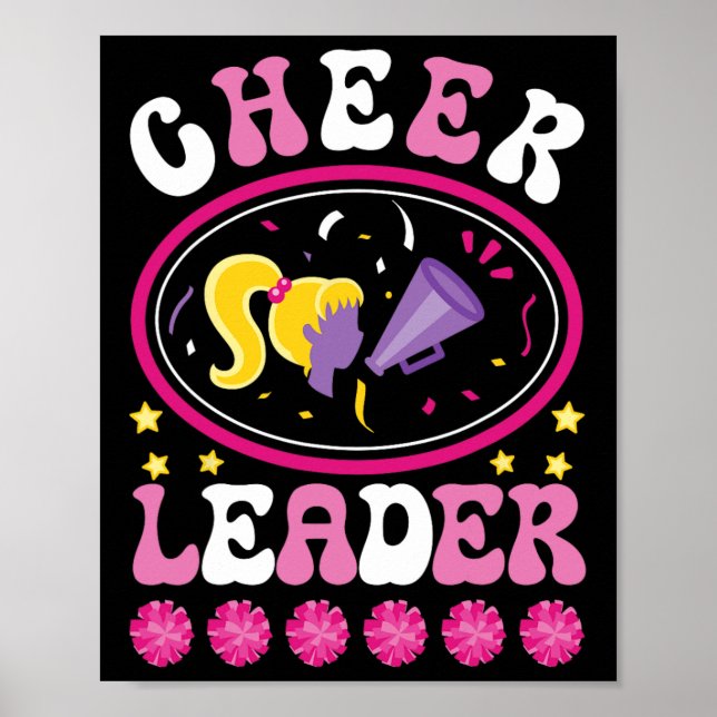 Cheerleader Funny Cheer Practice Cheering Team Che Poster (Front)