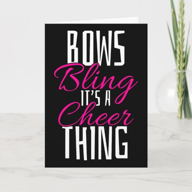 Cheerleader Gift Cheerleading  Card (Front)