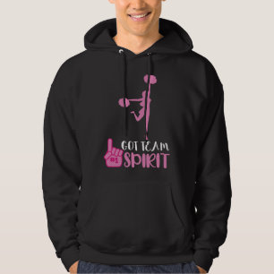 Cheerleader Got Team Spirit Cheer Squad Team Girl  Hoodie