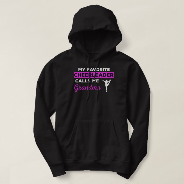 Cheerleader Grandma Gift Hoodie (Design Front)