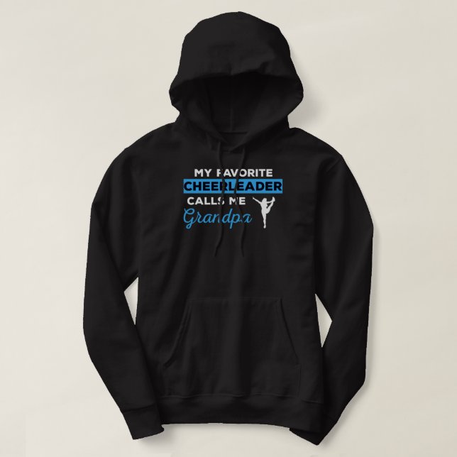 Cheerleader Grandpa Gift Hoodie (Design Front)