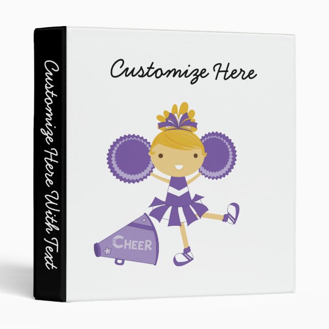 Cheerleader in Purple Binder (Front/Spine)