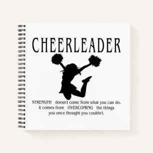 Cheerleader inspirational Quote Notebook