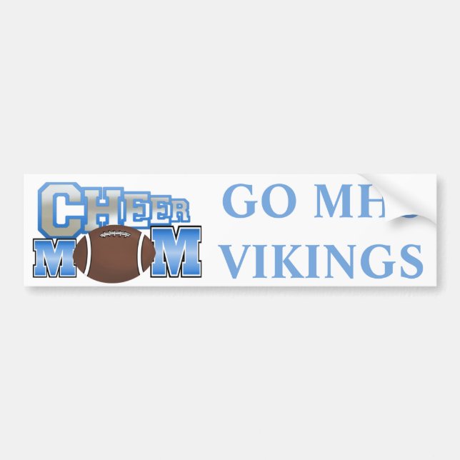 Cheerleader Mom Bumper Sticker (Front)