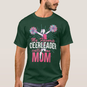 Cheerleader Mom Cheering Cheer Mothers Day Cheerle T-Shirt