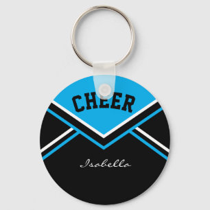 Cheerleader Outfit in Baby Blue Keychain