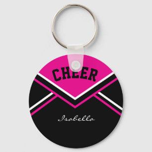 Cheerleader Outfit in Hot Pink Keychain