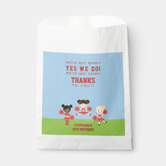 Cheerleader Party Favour Bag (Front)
