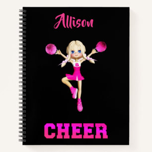 Cheerleader Personalized Cheer Spiral Notebook