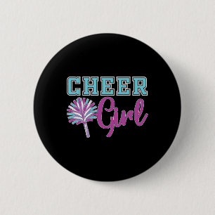 Cheerleader Practice Cheer Girl Women Cheering Che 2 Inch Round Button